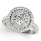 CERTIFIED PLATINUM 2.32 CTW G-H/VS-SI1 DIAMOND HALO ENGAGEMENT RING