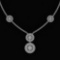 Beautiful 18K White Gold Light Weight Necklace