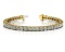 14K YELLOW GOLD 2 CTW G-H I1/I2 CLASSIC FOUR PRONG DIAMOND TENNIS BRACELET