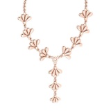 Beautiful 18K Rose Gold Light Weight Necklace