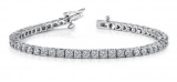 14K WHITE GOLD 2 CTW G-H I1/I2 CLASSIC FOUR PRONG TENNIS BRACELET