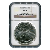 Certified Uncirculated Silver Eagle 2013 MS70 NGC