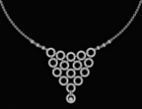 Beautiful 18K White Gold Light Weight Necklace