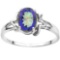 0.89 CT OCEANIC BLUE MYSTIC QUARTZ AND ACCENT DIAMOND 0.01 CT 10KT SOLID WHITE GOLD RING