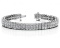 14K WHITE GOLD 4 CTW G-H SI2/SI3 TIMELESS TWO ROW DIAMOND TENNIS BRACELET