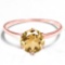 0.73 CT CITRINE 10KT SOLID RED GOLD RING