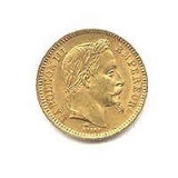 French 20 franc Napoleon III Gold Coin 1853-1870