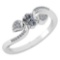 Certified 0.28 CTW Diamond 14k White Gold Halo Ring