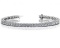 14K WHITE GOLD 4 CTW G-H SI2/SI3 PRINCESS CUT BRACELET