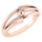 Certified Gold MADE IN ITALY Styles Ring For beautiful ladies 14k Rose Gold MADE IN ITALY