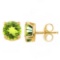 1.82 CT PERIDOT 10KT SOLID YELLOW GOLD EARRING
