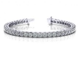 14K WHITE GOLD 2 CTW G-H SI2/SI3 CLASSIC FOUR PRONG DIAMOND TENNIS BRACELET