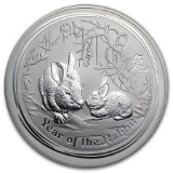 2011 Australia Kilo Silver Lunar Rabbit