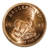 South Africa Gold Krugerrand 1 Ounce 1983