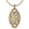 Certified 1.37 Ctw Treated Fancy Yellow Diamond And White Diamond Necklace For Styles Females 14k Ye