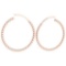 Gold Hoop Earrings 18k Rose Gold MADE IN ITALY