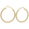 Gold Hoop Earrings 18k Yellow Gold MADE IN ITALY
