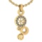Certified 0.26 Ctw Citrine And Diamond Octopus Styles Pendant For womens New Expressions nautical co