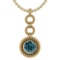 Certified 6.84 Ctw Treated Fancy Blue Diamond Necklace For womens New Expressions of Love collection