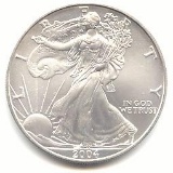 2004 1 oz Silver American Eagle BU