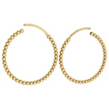 Gold Hoop Earrings 18k Yellow Gold MADE IN ITALY