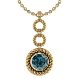 Certified 6.84 Ctw Treated Fancy Blue Diamond Necklace For womens New Expressions of Love collection