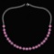 Certified 28.75 Ctw Pink Tourmaline Square Shape Necklace For womens 21st Century New collection 14K