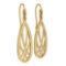Gold Wire Hook Earrings 14K Yellow Gold Made In Italy