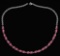 Certified 12.50 Ctw Pink Tourmaline Pear Shape Necklace For womens 21st Century New collection 14K W