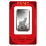 PAMP Suisse Silver Bar 1 oz - 2015 Goat Design