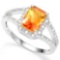 .925 STERLING SILVER OCTW 6*8 MM AZOTIC GEMSTONE WOMEN RING