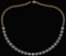 Certified 32.50 Ctw Diamond Necklace For Ladies 14K Yellow Gold (SI2/I1)