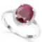 .925 STERLING SILVER 3.73 CTW RUBY & DIAMOND COCKTAIL RING