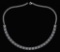 Certified 18.75 Ctw Diamond Necklace For Ladies 14K White Gold (I1/I2)