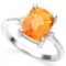 .925 STERLING SILVER 2.51 CTW AZOTIC GEMSTONE & DIAMOND COCKTAIL RING