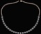 Certified 32.50 Ctw Diamond Necklace For Ladies 14K Rose Gold (SI2/I1)