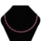 Certified 17.00 Ctw Pink Tourmaline Necklace For Ladies 14K Rose Gold