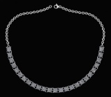 Certified 18.75 Ctw Diamond Necklace For Ladies 14K White Gold (I1/I2)