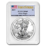 Certified Uncirculated Silver Eagle 2019 MS69 PCGS First Strike