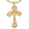 Holy Cross Special Gold Neckalce 18K Yellow Gold MADE IN ITALY