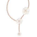 Gold Follower Necklace 18K Rose Gold MADE IN ITALY