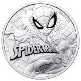 2017 Tuvalu 1 oz Silver $1 Marvel Series SPIDERMAN Coin BU