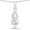2.57 CTW Genuine White Cubic Zirconia .925 Sterling Silver Pendant