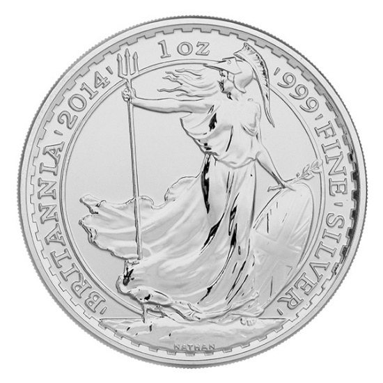 Uncirculated Silver Britannia 1 oz 2014