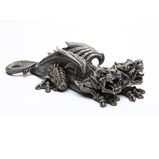 DOUBLE HEADED GARGOYLE WALL PLAQUE