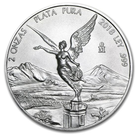 Mexican Silver Libertad 2 Ounce 2018