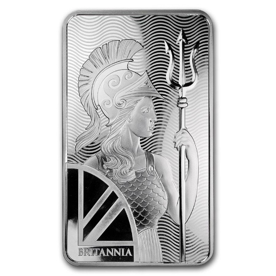 The Royal Mint Britannia Silver Bar 100 oz