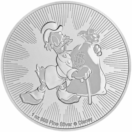 2018 1 oz Niue Disney Scrooge McDuck Silver Coin