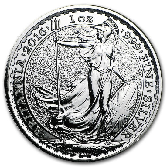 Uncirculated Silver Britannia 1 oz 2016 Monkey Privy Mark