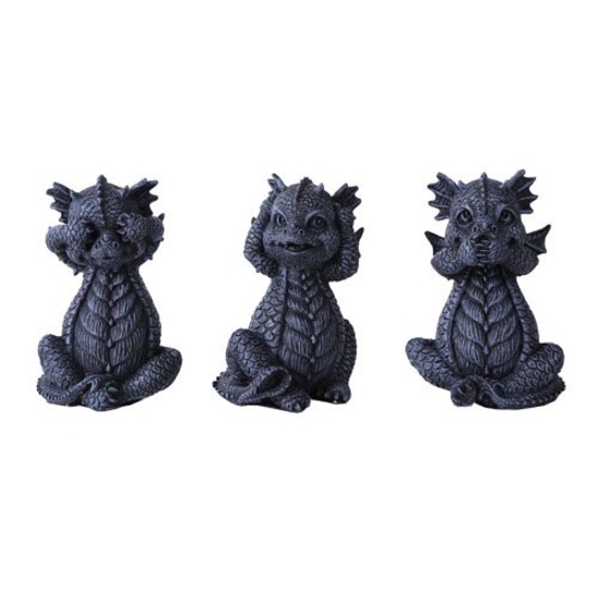 NO EVIL DRAGONS SET OF 3